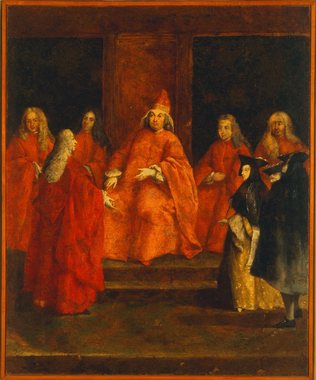 Doge Grimani på sin trone av Pietro Longhi