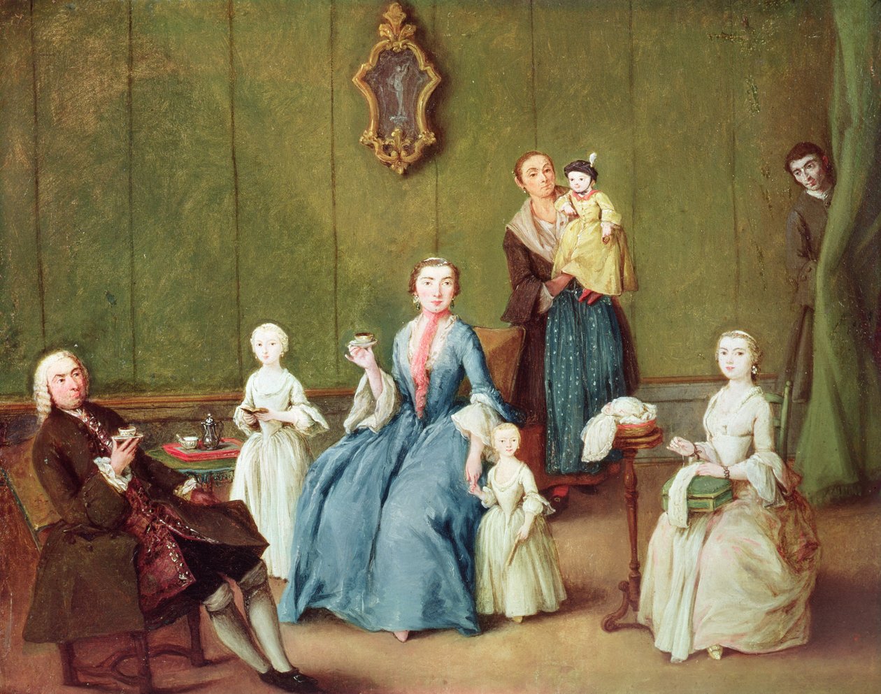 Venetiansk familie av Pietro Longhi