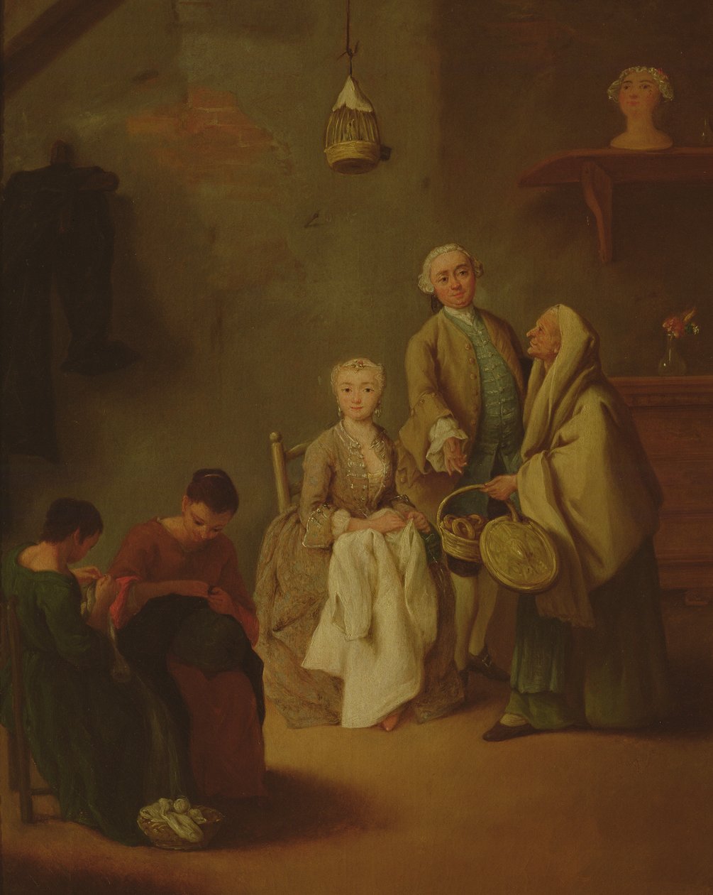 Kvinner sying av Pietro Longhi