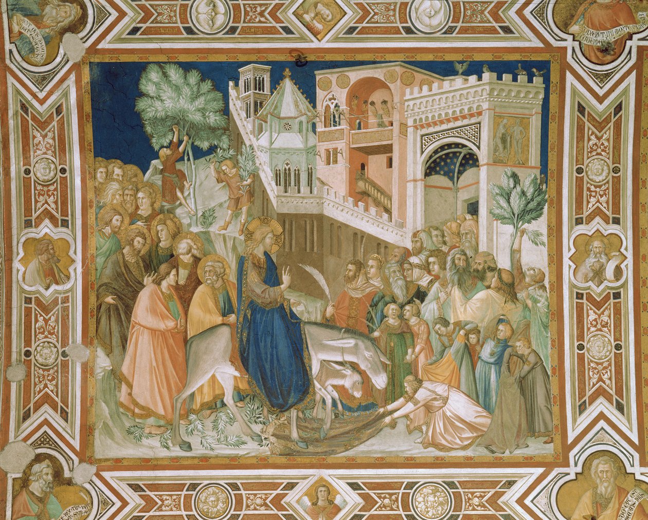 Kristi inntog i Jerusalem, 1320 av Pietro Lorenzetti