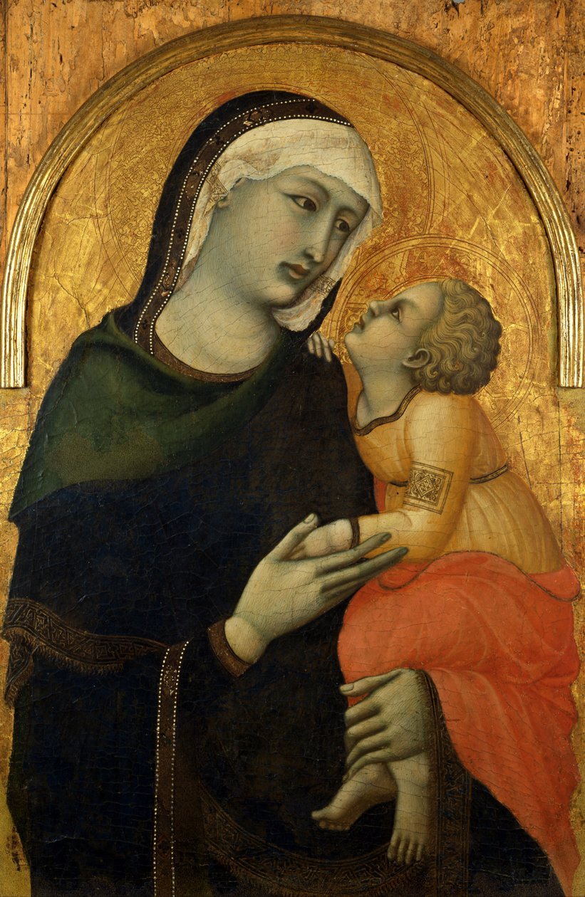 Madonna med barn av Pietro Lorenzetti