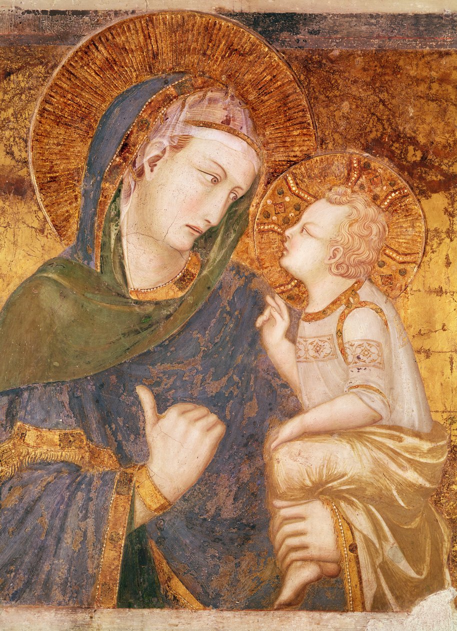 Jomfru og barn av Pietro Lorenzetti