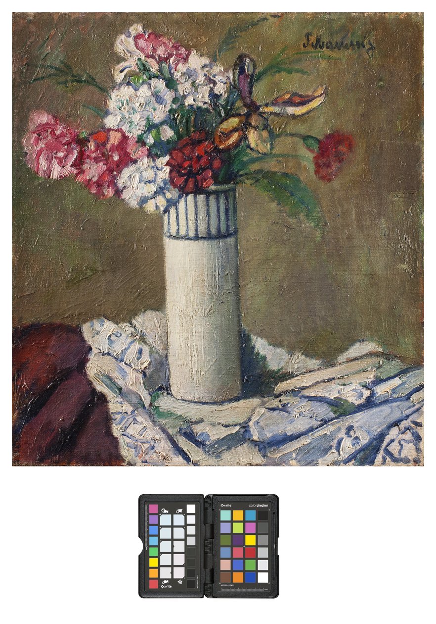 Vase med blomster av Pietro Marussig