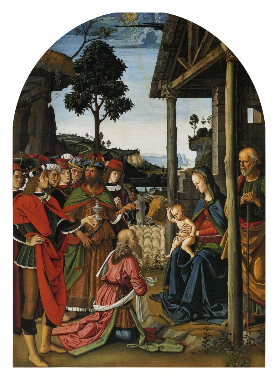 Tilbedelse av magi av Pietro Perugino