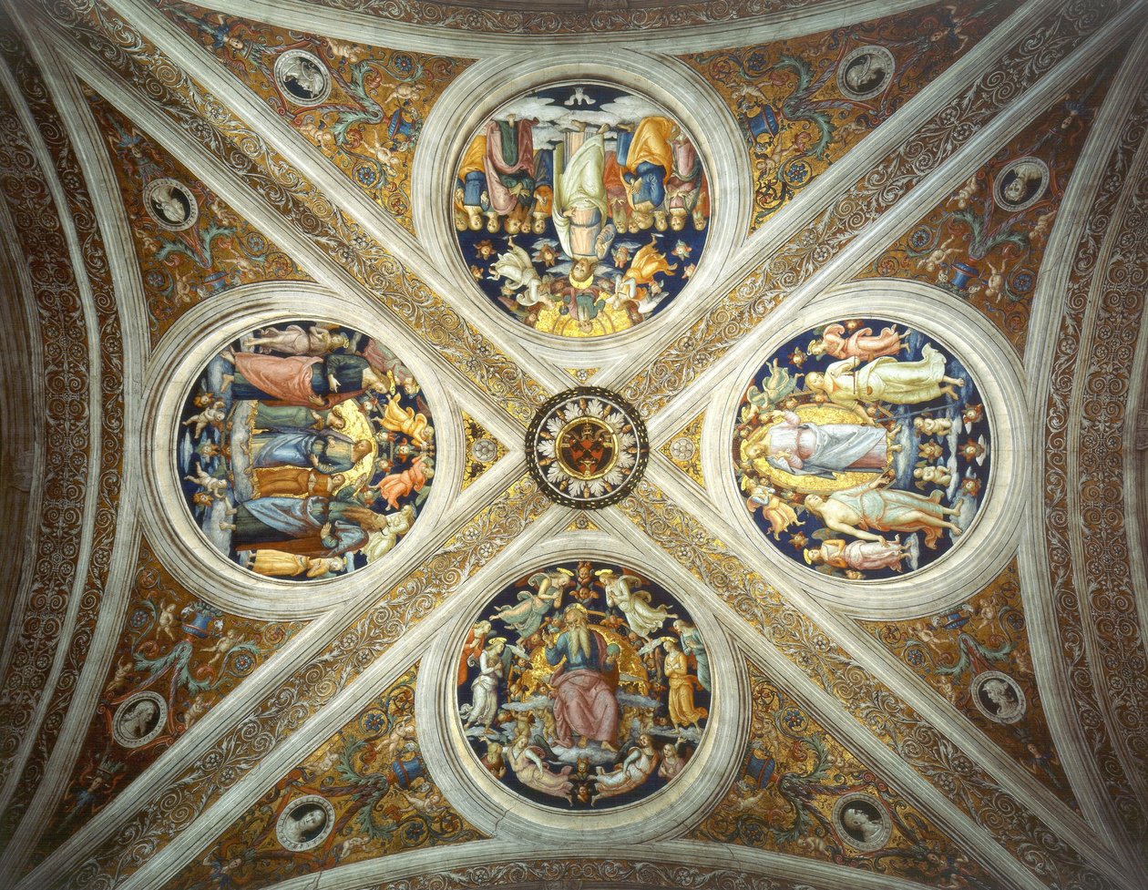 Hvelv av Estancia del Burgo del Borgo av Pietro Perugino