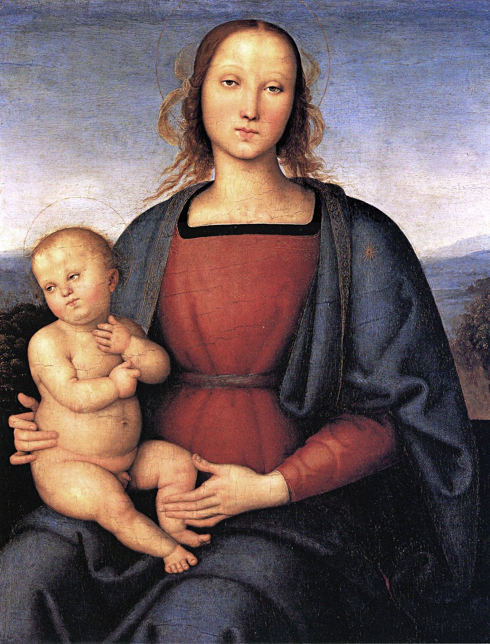 Madonna og Child. av Pietro Perugino