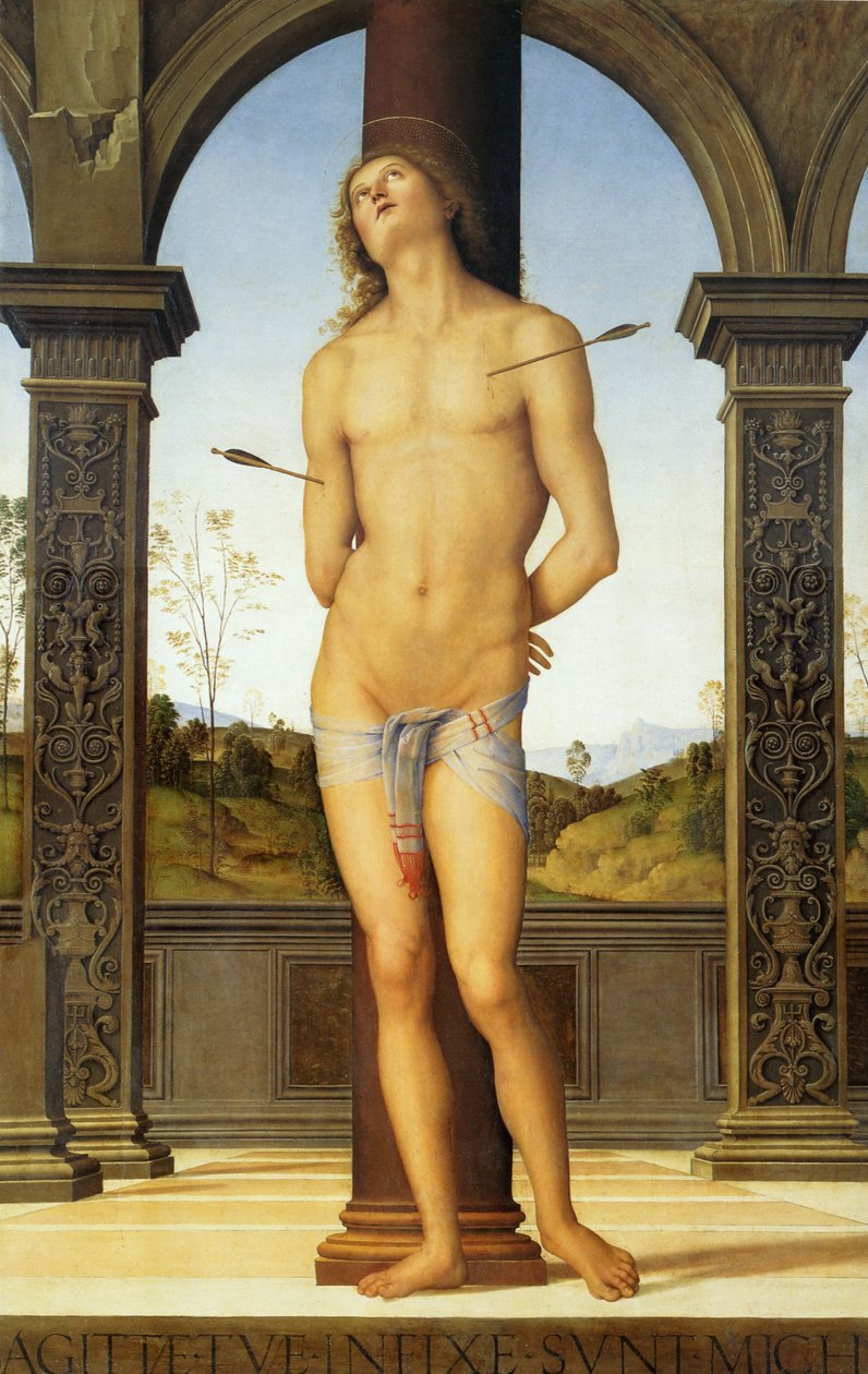 San Sebastian av Pietro Perugino