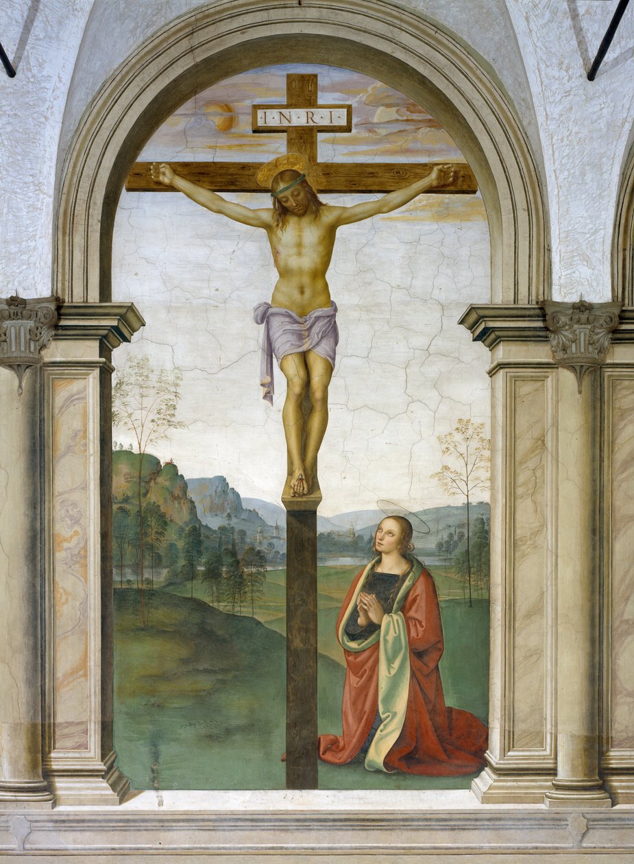 Korsfestelsen, 1494-96 av Pietro Perugino