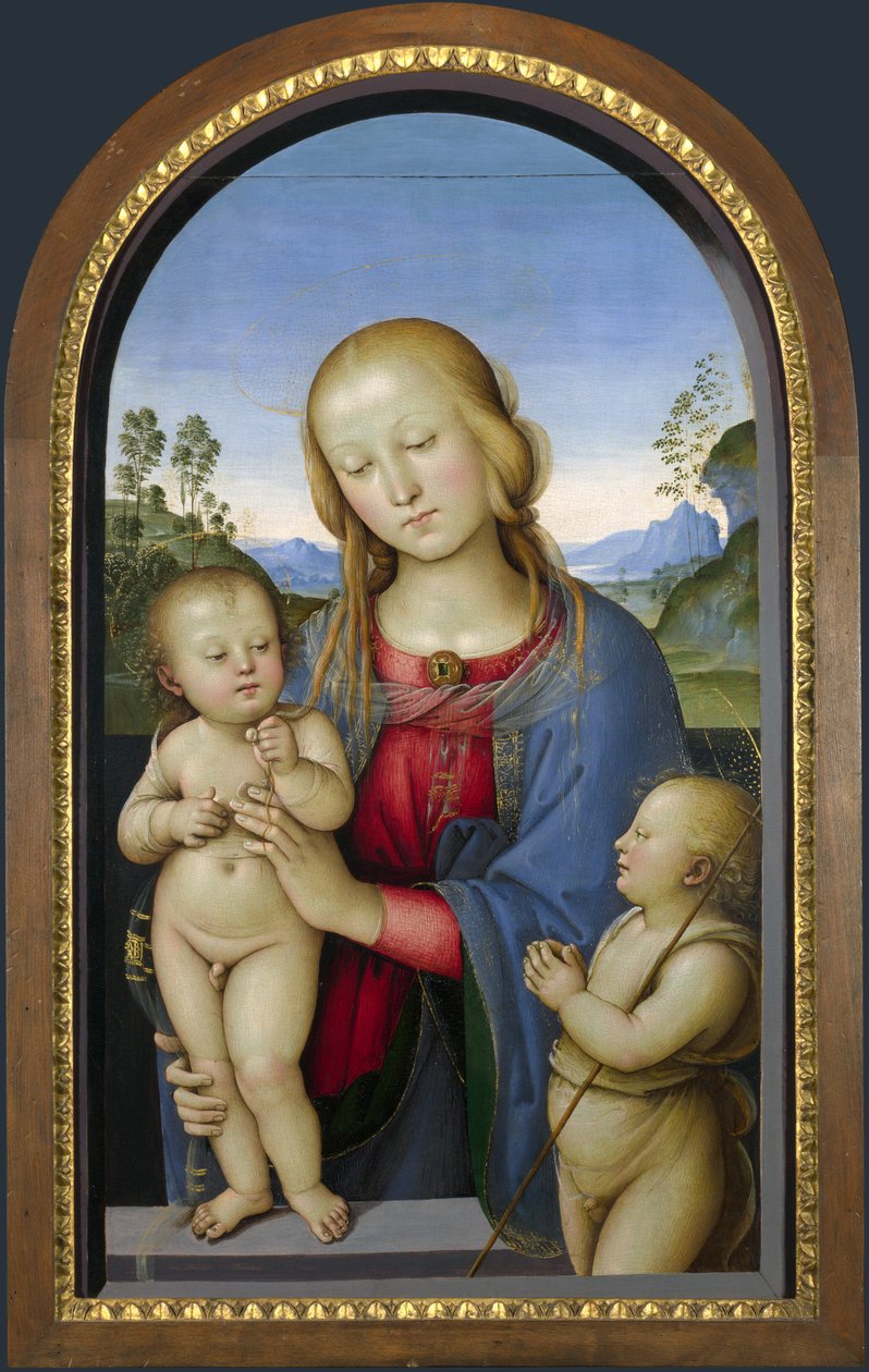 madonna med døperen Johannes av Pietro Perugino