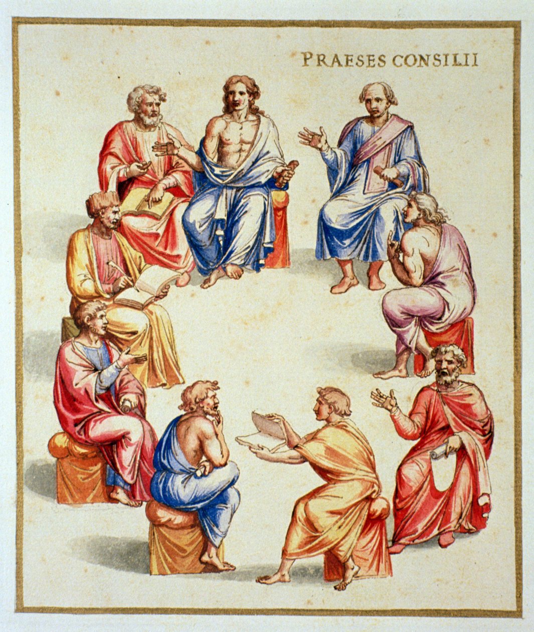 Ms Gen 1496 Plate CXXXIII Senatet, 1674 av Pietro Santi Bartoli