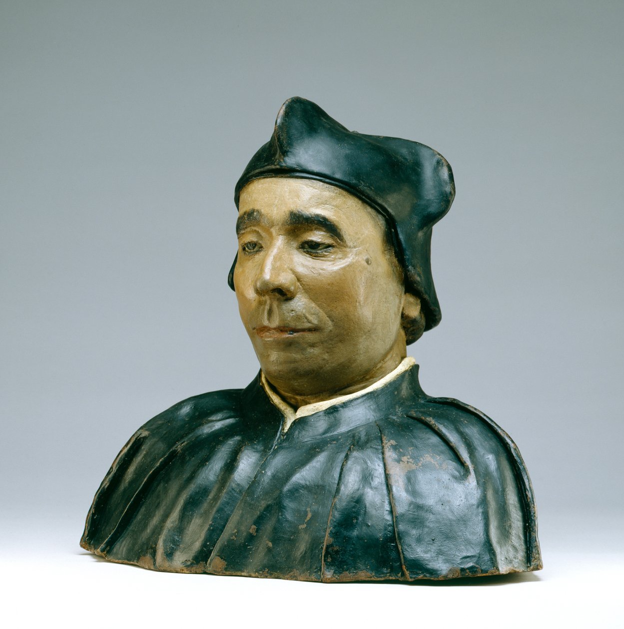 Byste av en lærd eller prelat, 1545 (polykrom terrakotta) av Pietro Torrigiano