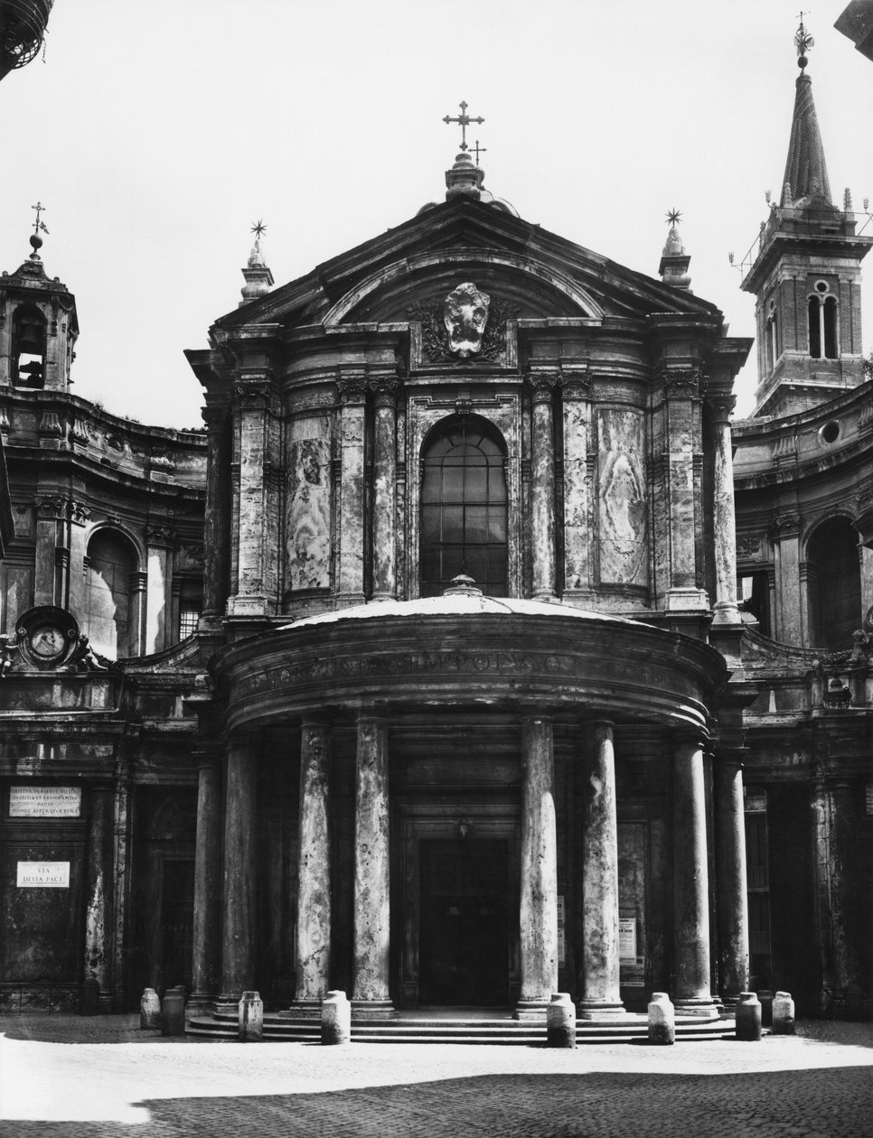 Santa Maria della Pace-kirken, fasade, 1656 av Pietro da 1596 1669 Cortona