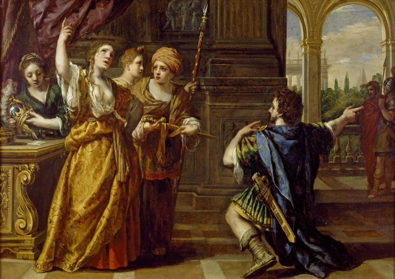 The Oath of Semiramis, ca. 1623-24 (olje på kobber) av Pietro da Cortona
