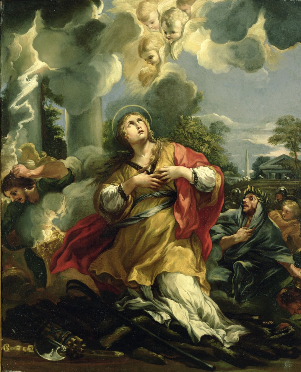 Visjonen om St. Barbara av Pietro da Cortona