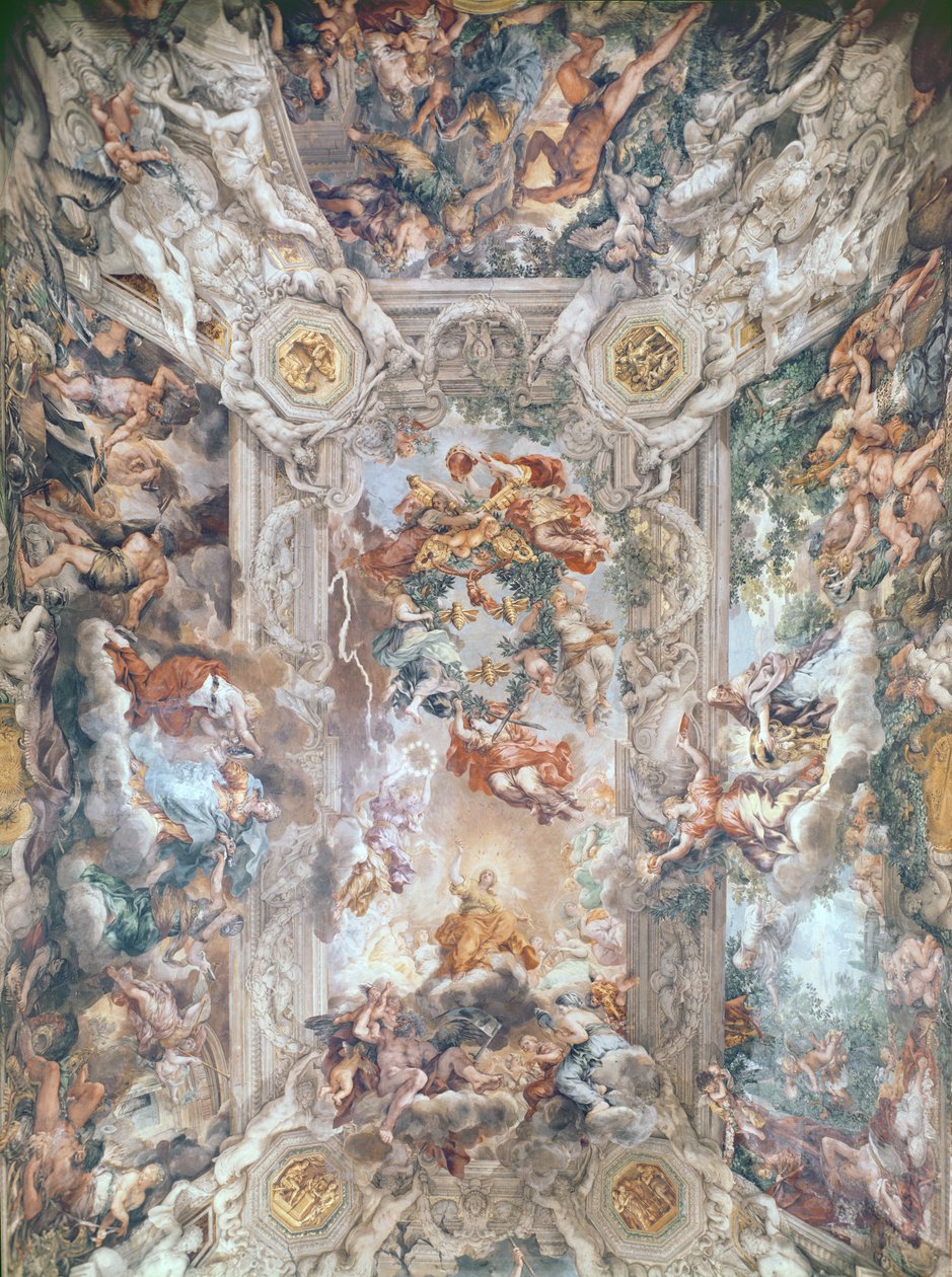 Triumf av guddommelig forsyn av Pietro da Cortona