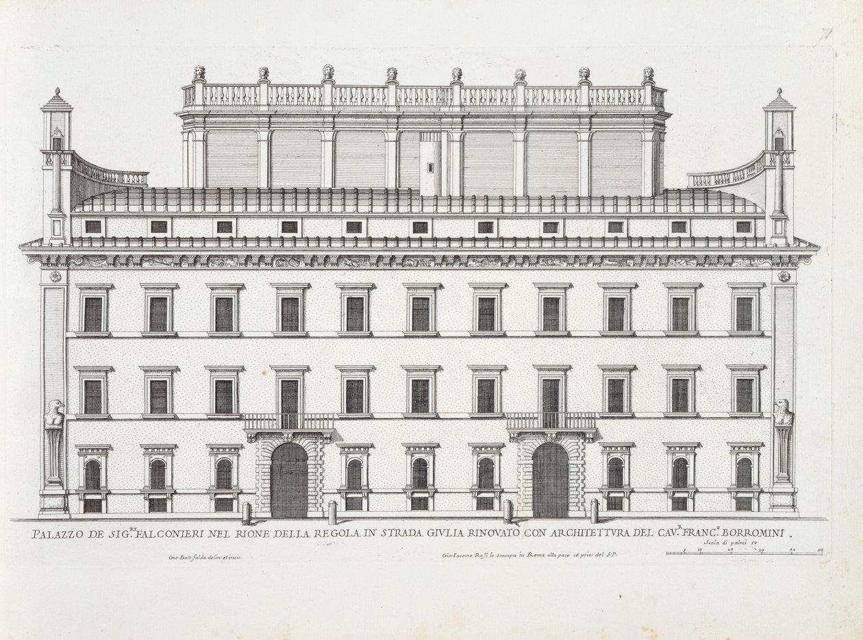 Palazzo Falconieri, Roma, fra 