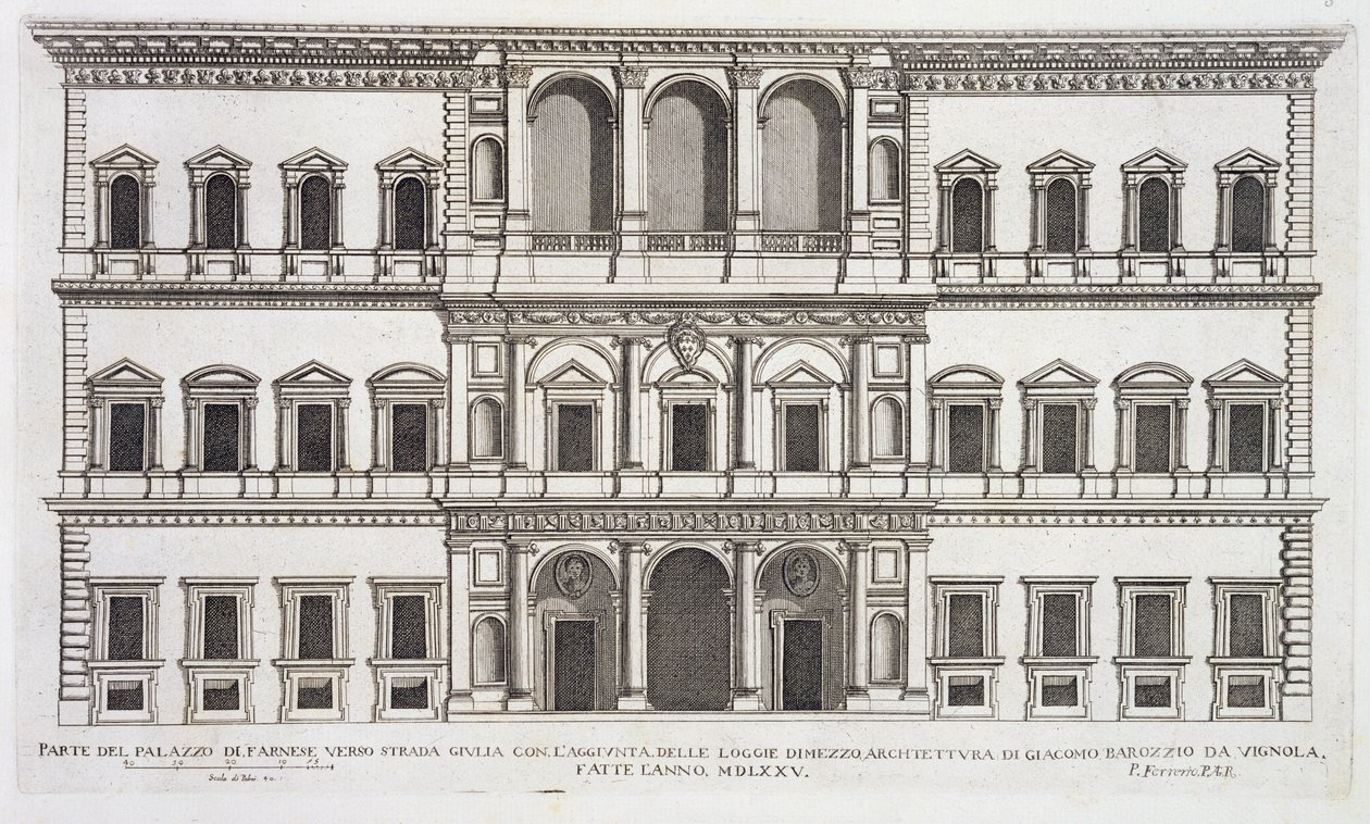 Palazzo Farnese, fra 
