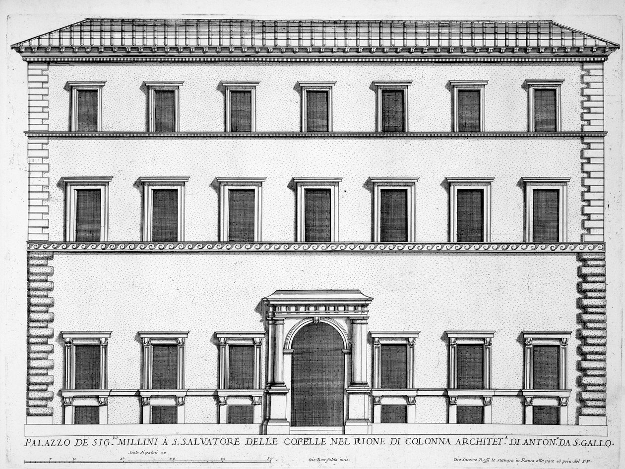 Palazzo Millini, Roma, fra 