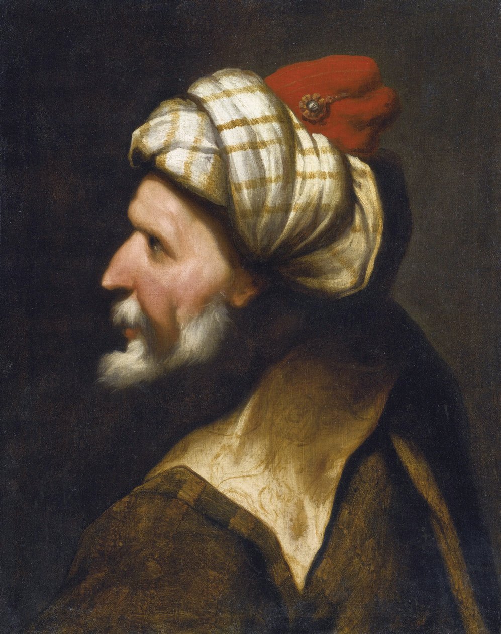 Portrett av Khizir Khayr ad-Din (Ad Din) kjent som Barbarossa av Pietro  Della Vecchia