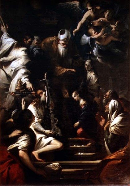 Presentasjonen av Jomfru Maria, tidlig på 1640-tallet av Pietro Testa