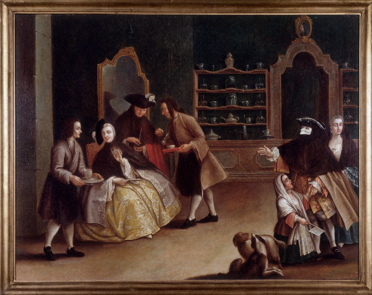 Kaffebaren (maleri av Pietro (after) Longhi