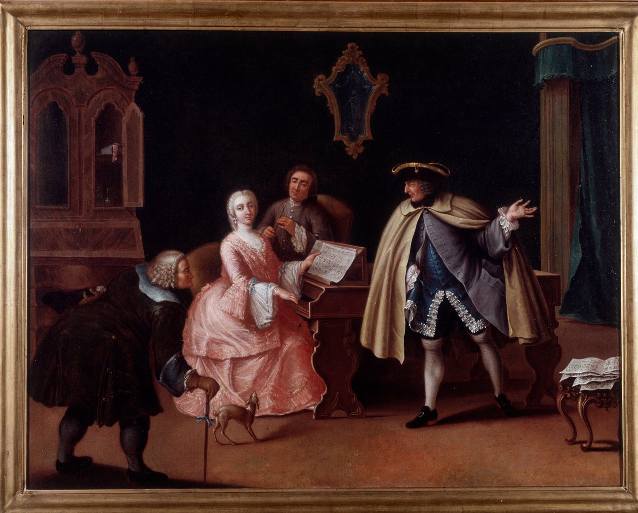 Musikktimen (maleri av Pietro (after) Longhi