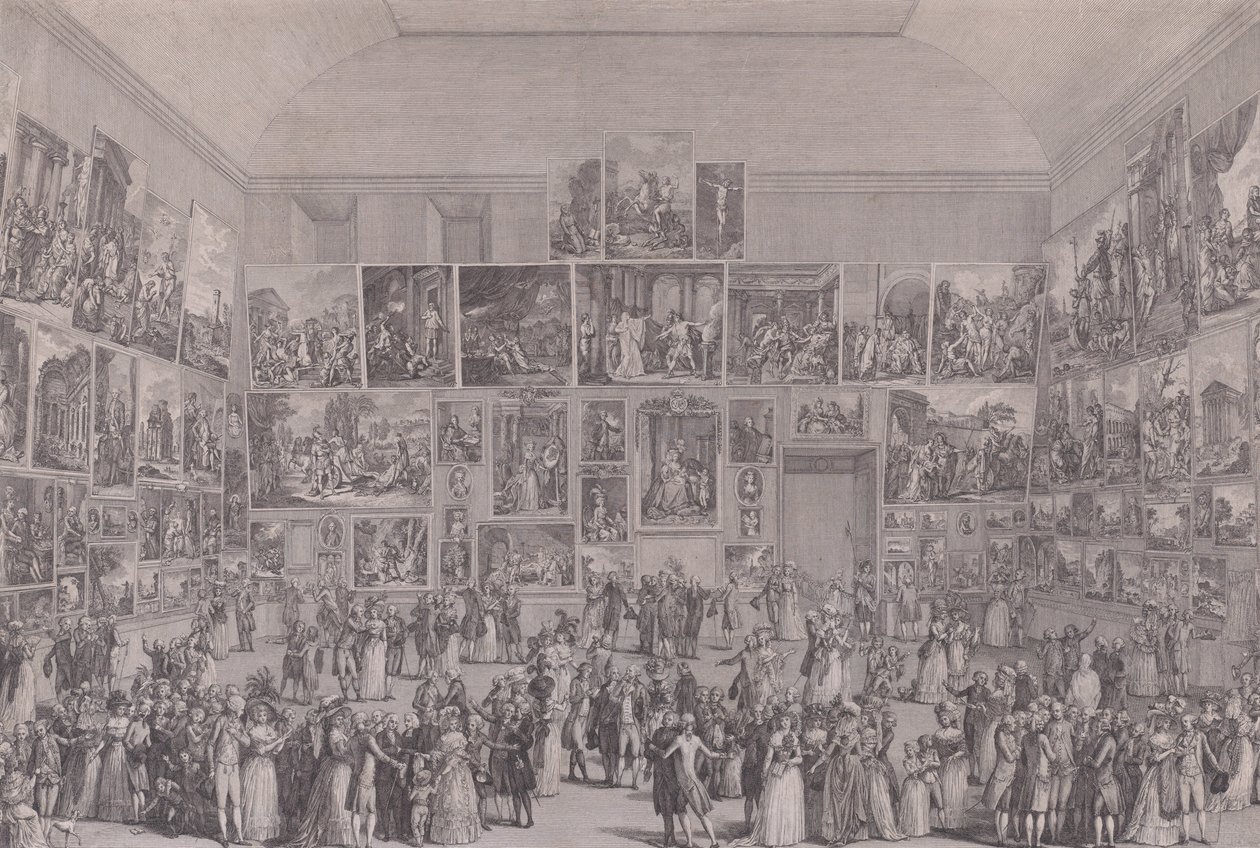 Utstilling på Salon du Louvre i 1787. av Pietro Antonio Martini