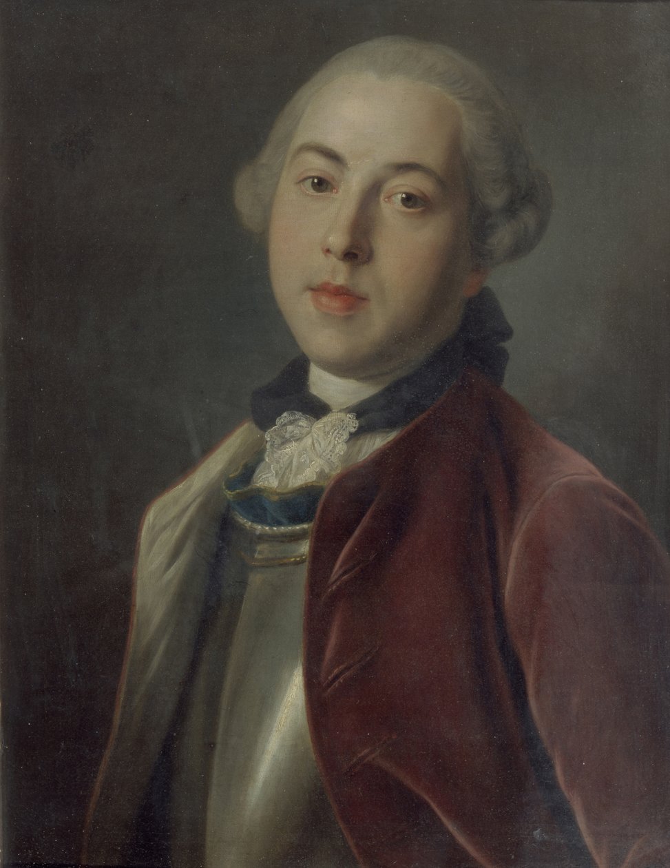Portrett av grev Alexander Mikhaylovich Golitsyn av Pietro Antonio Rotari