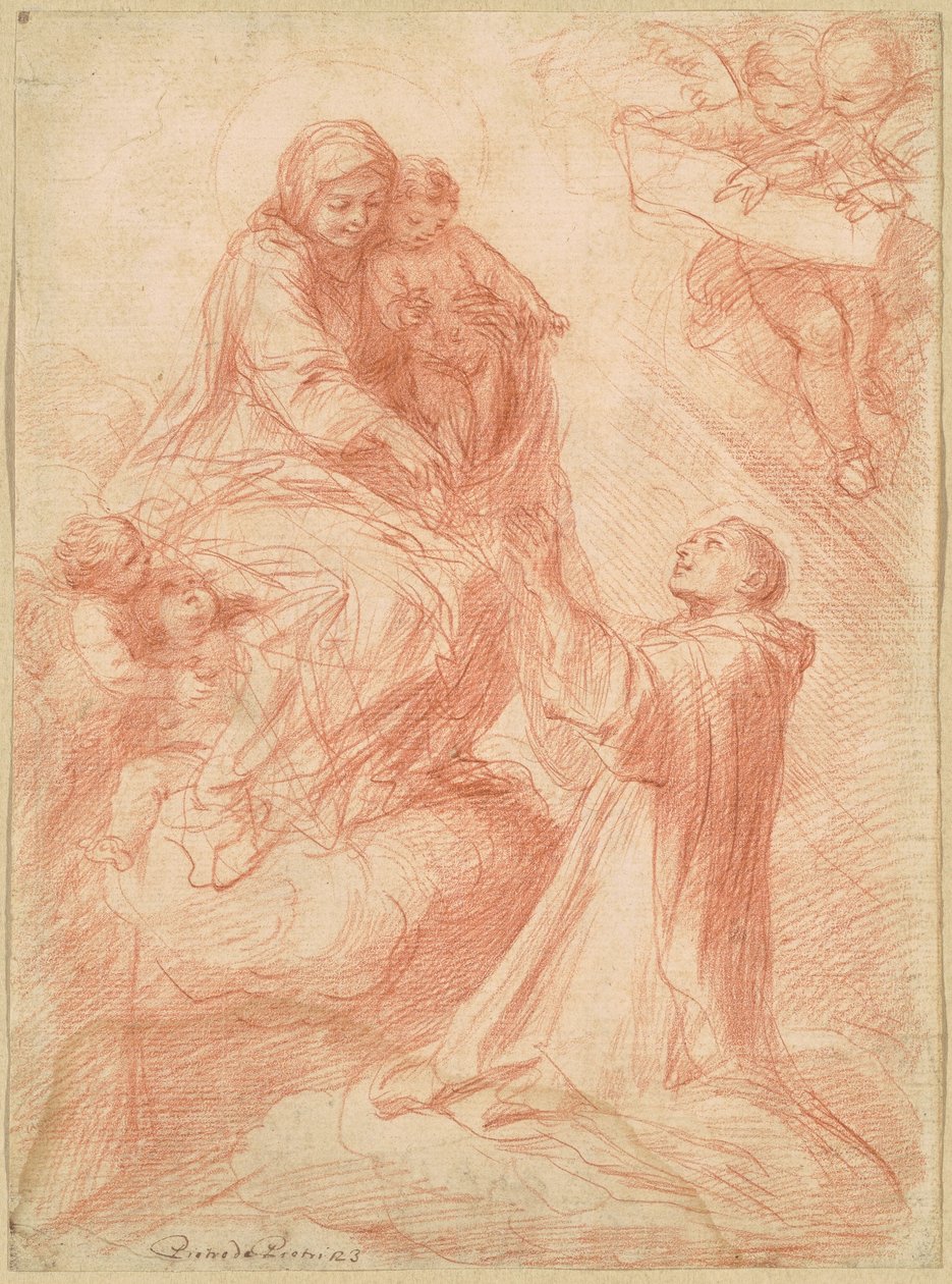 Visjonen til Simon Stock av Pietro Antonio de Pietri