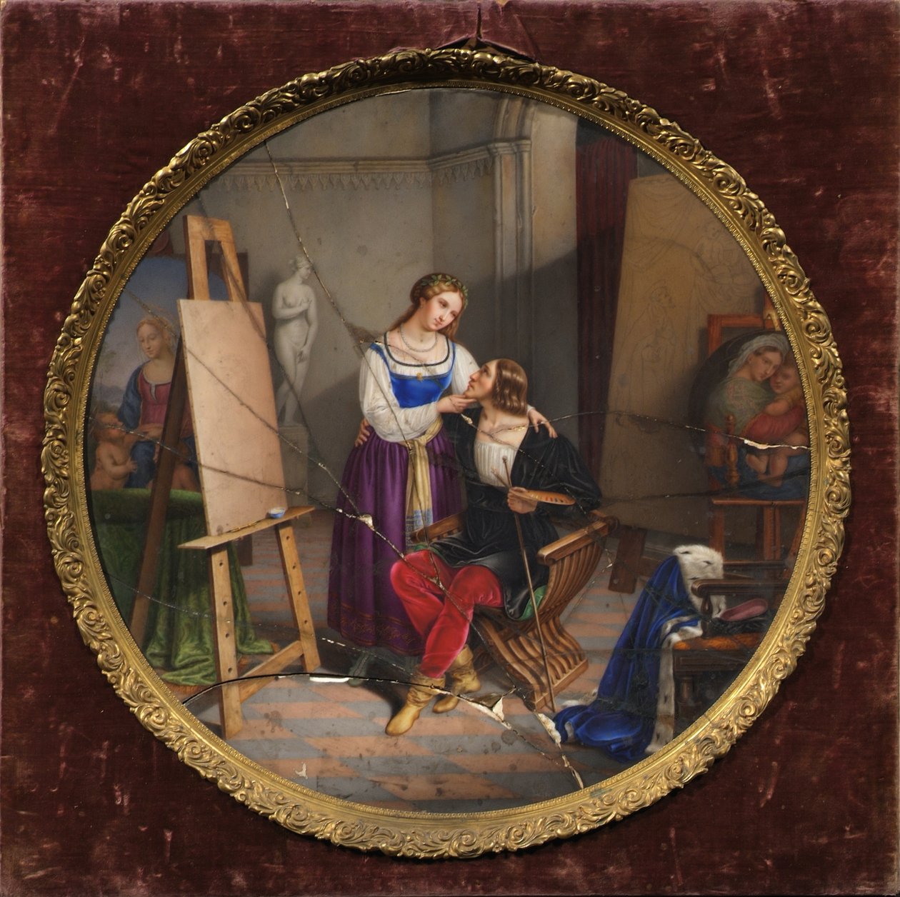 Raphael og Fornarina av Pietro Bagatti Valsecchi
