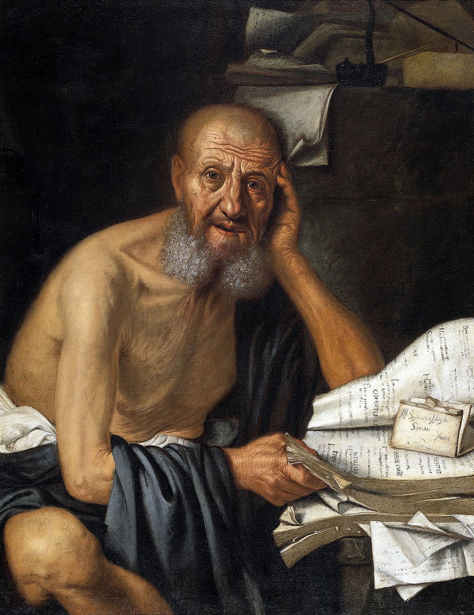 Sokrates av Bellotti, Pietro (1625-1700) av Pietro Bellotti