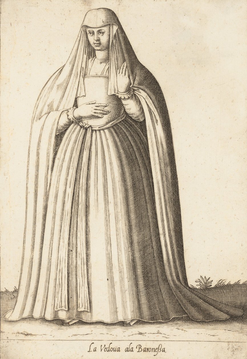 Enkefløyen baronesse, ca. 1580. av Pietro Bertelli.