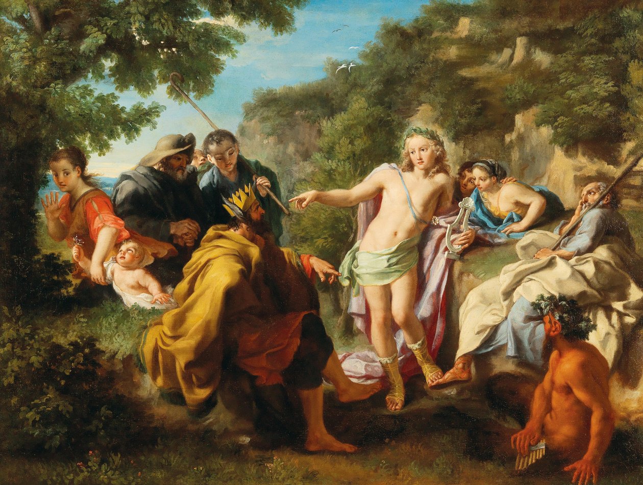 The Judgment Of Midas, første tredjedel av 1700-tallet.. av Pietro Bianchi