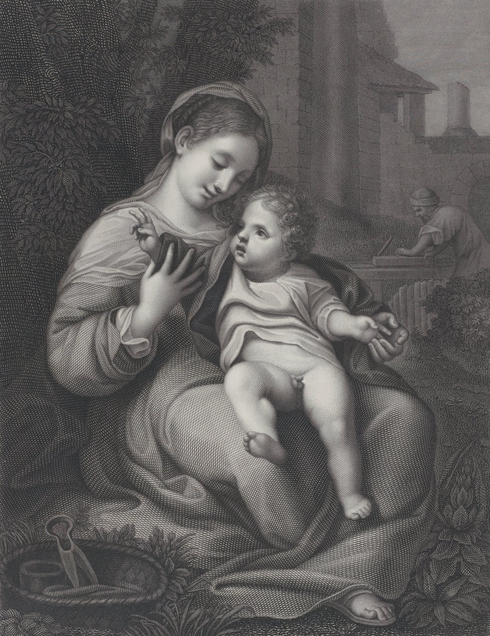 Den hellige familie, 1811 av Pietro Bonato