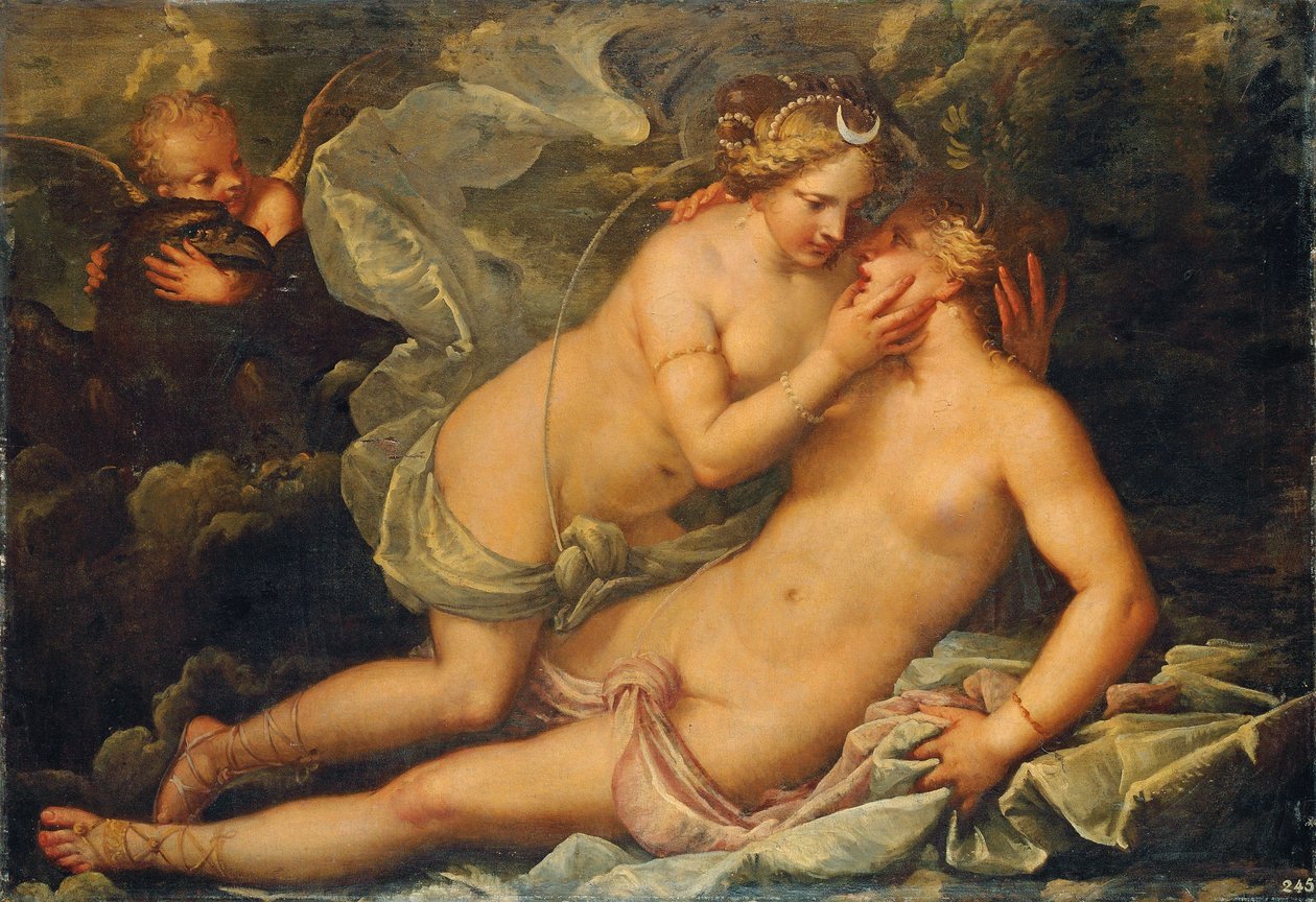 Jupiter i dekke av Diana og nymfen Callisto av Pietro Liberi