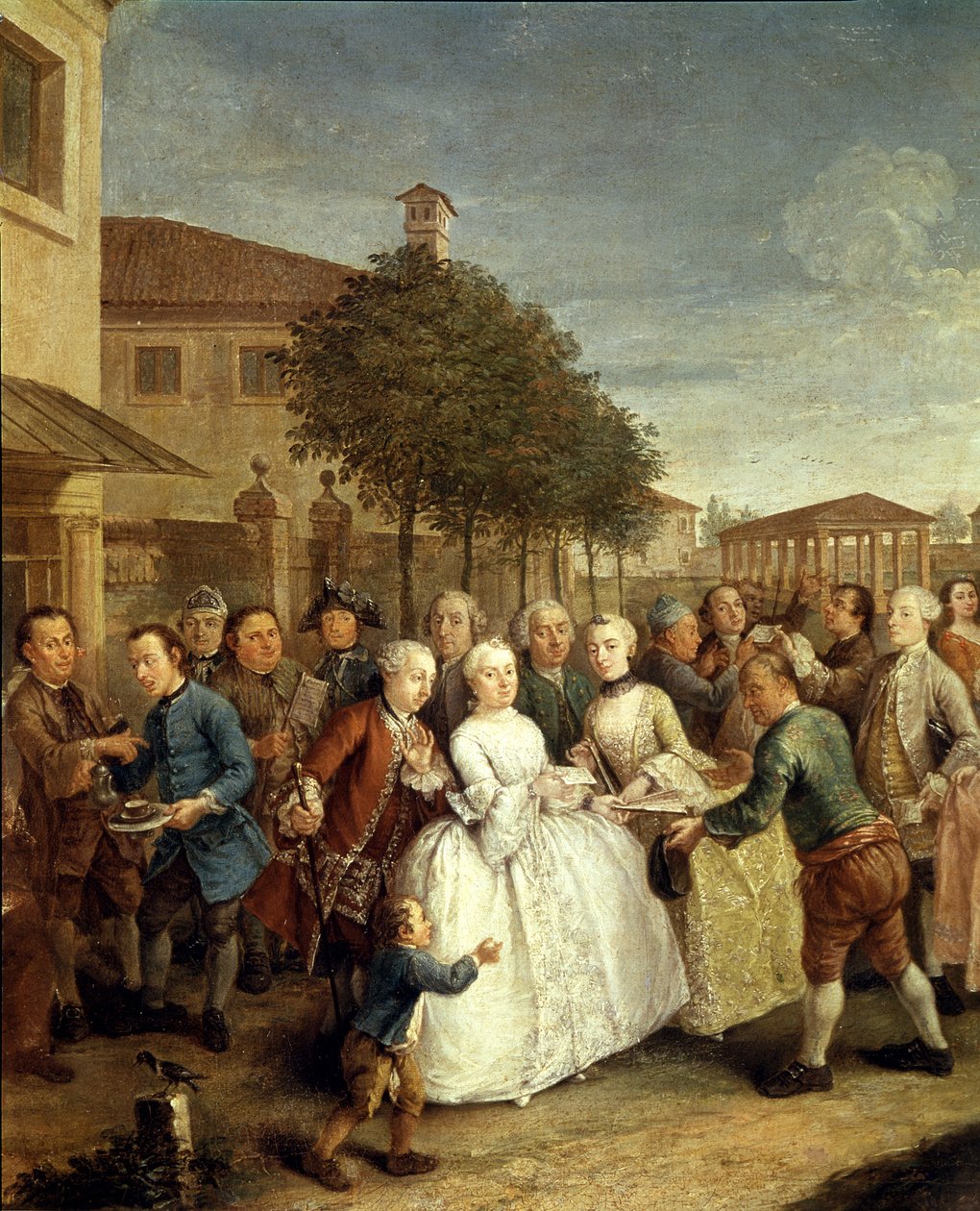 A Party at Villa Widmann, ca. 1750 (olje på lerret) av Pietro Longhi