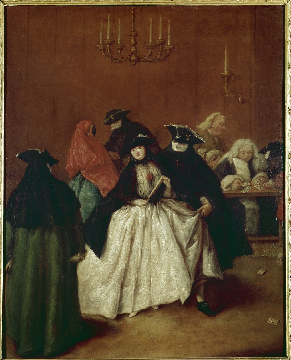 Il Ridotto (det private rommet til Palazzo San Moise, Venezia) eller maske en reduto (Il Ridotto eller Maschere a 