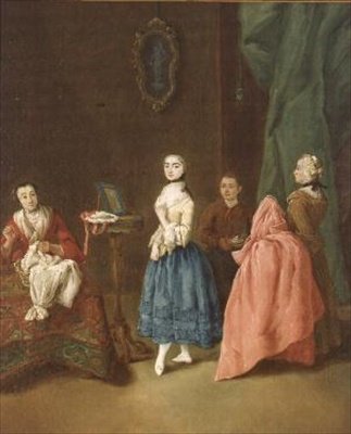 Dame hos Dressmakeren av Pietro Longhi
