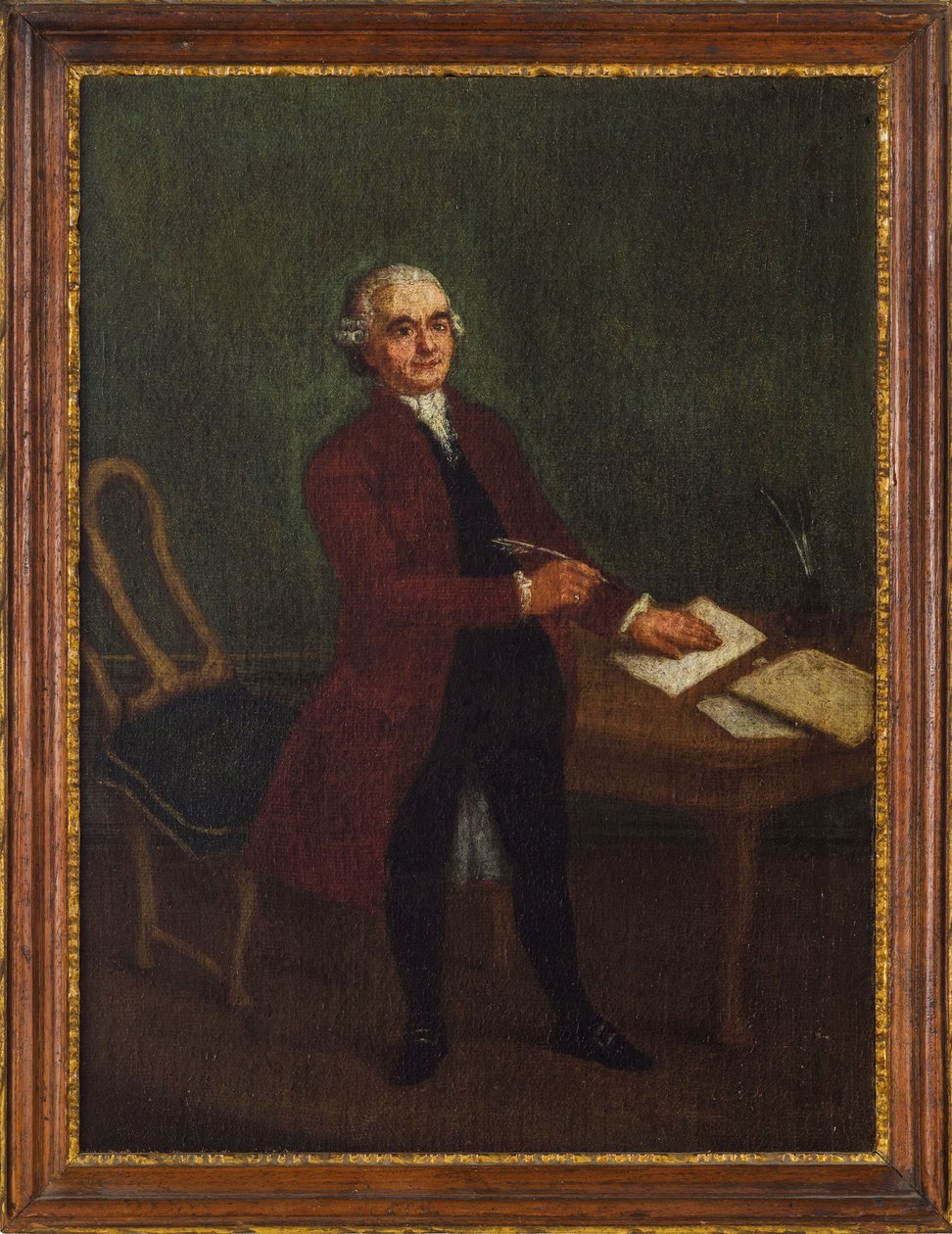 Portrett av Melchiorre Cesarotti 1730-1808, 1760-årene. av Pietro Longhi