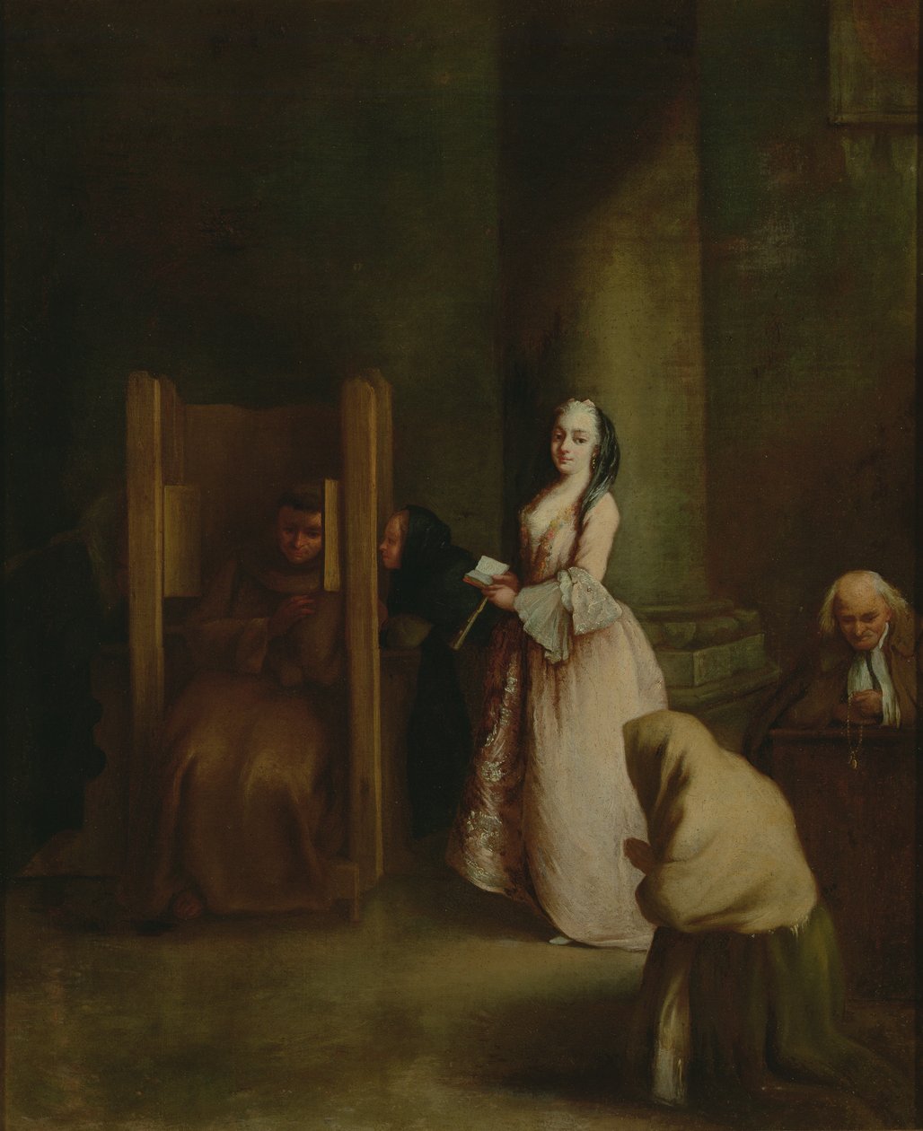 Bekjennelsen, 1750-tallet av Pietro Longhi