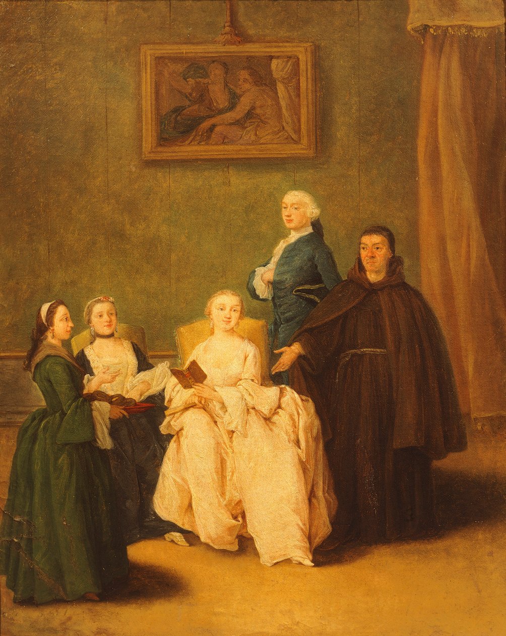 The Friars Visit, av Pietro Longhi (1701-1785) av Pietro Longhi
