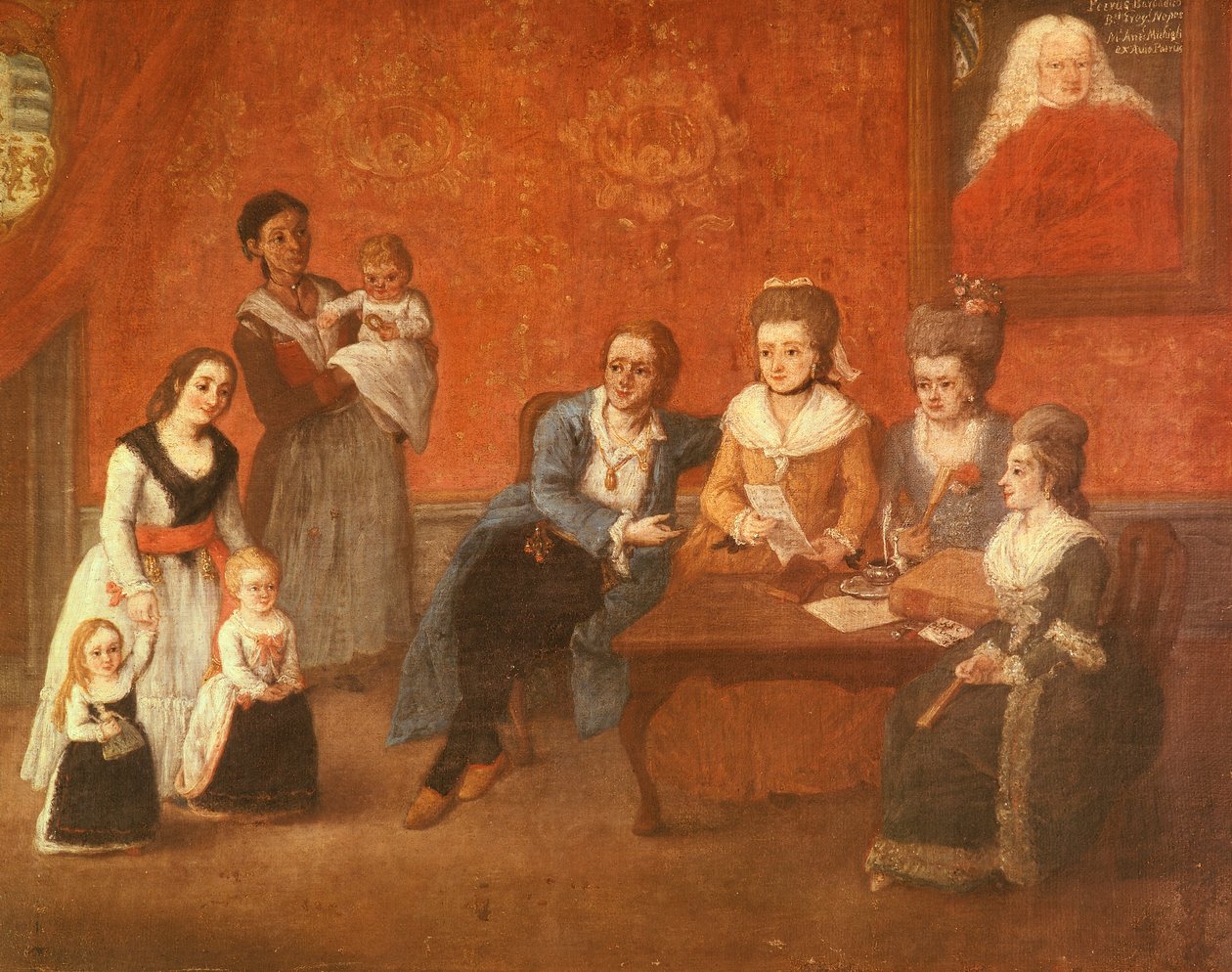 Michiel-familien, ca. 1780 (olje på lerret) av Pietro Longhi