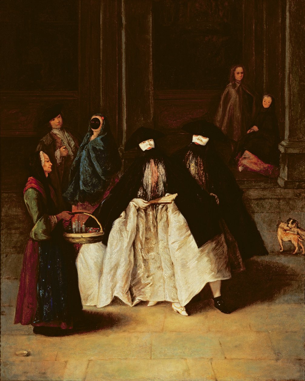 Parfymeselgeren (olje på lerret) (se også 166068) av Pietro Longhi