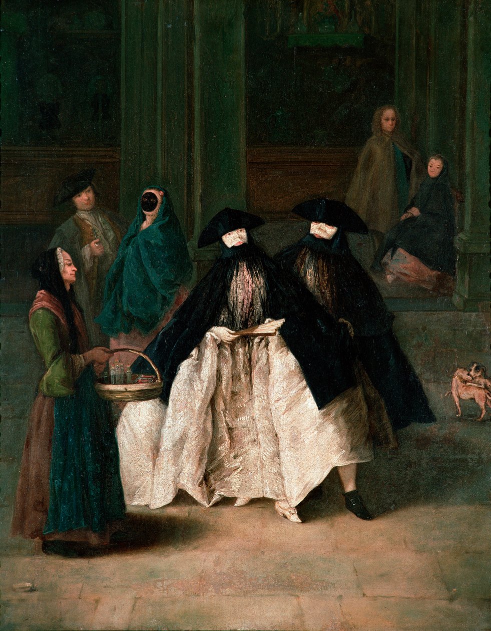 The Parfume Vendor, ca. 1756 (olje på lerret) av Pietro Longhi