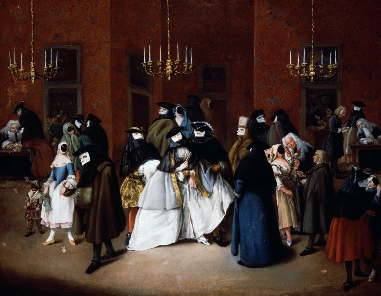 The Ridotto of Venice, ca. 1750 (olje på lerret) av Pietro Longhi
