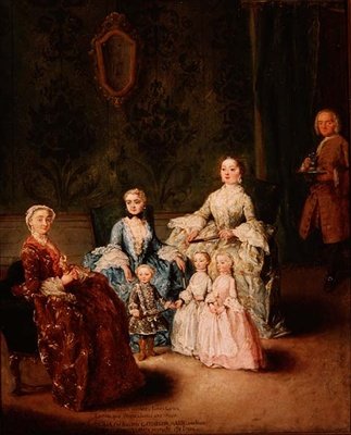 Sagredo-familien (olje på lerret) av Pietro Longhi