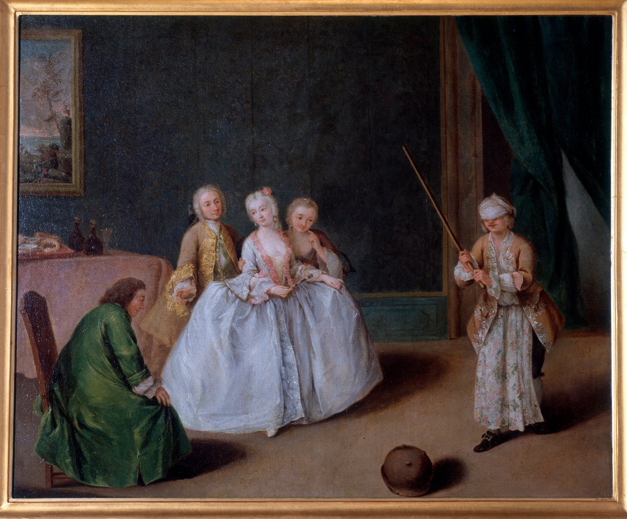 Spillet om potten (maleri, ca. 1760) av Pietro Longhi