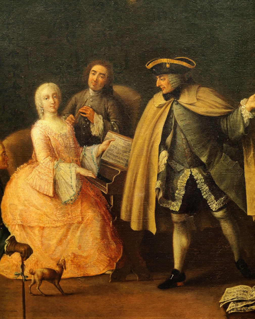 Musikklæreren, av Pietro Longhi (1701-1785) av Pietro Longhi