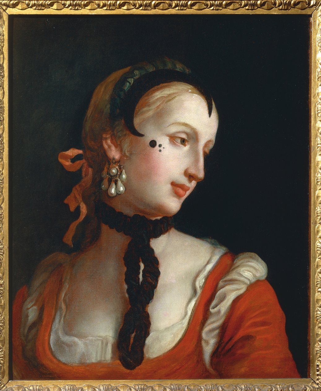 Venezia: Woman with a Beauty Spot, av Pietro Longhi av Pietro Longhi