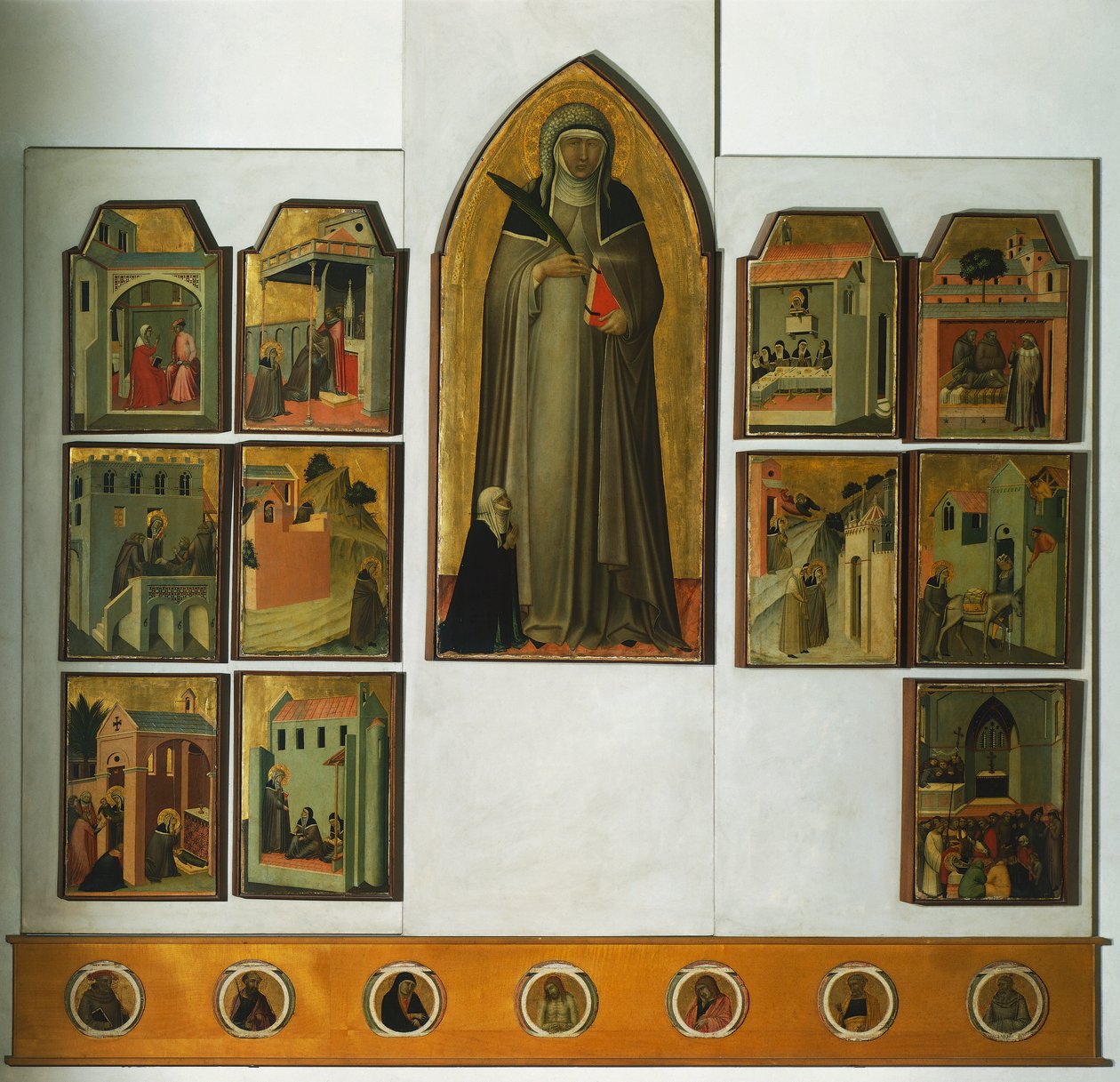 Altertavle av velsignet ydmykhet av Pietro Lorenzetti (ca. 1280-1348), tempera og gull på panel av Pietro Lorenzetti